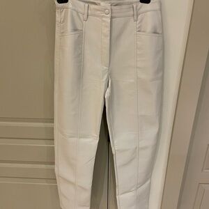 Aritizia Off White Leather Pants